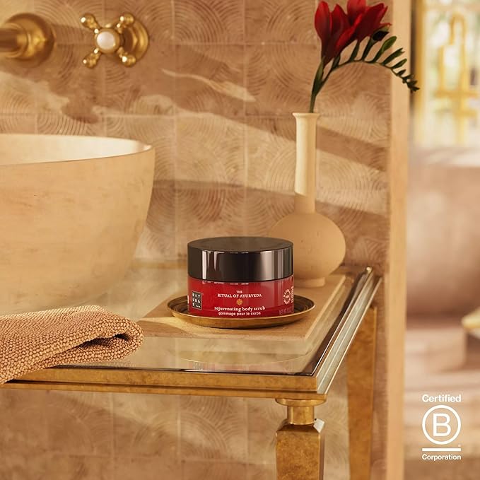 RITUALS The Ritual of Ayurveda Body Scrub - Exfoliating Scrub with Punjabi Pink Salt & Sweet Almond - 10.5 Oz