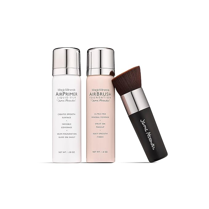 MagicMinerals AirBrush Foundation Set by Jerome Alexander – Skin (Fair)