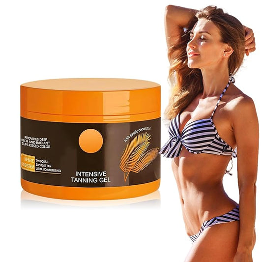 Luxury Intensive Tanning Gel, Intensive Tanning Luxe Gel, Natural Tanning Accelerator Cream Gel for Natural Tan Skin, Tanning Cream for Sunbeds & Outdoor Sun(5.3oz/1pcs)#2