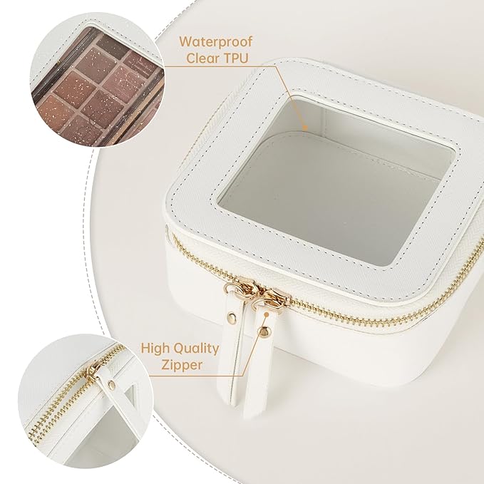 Clear makeup bag, small makeup