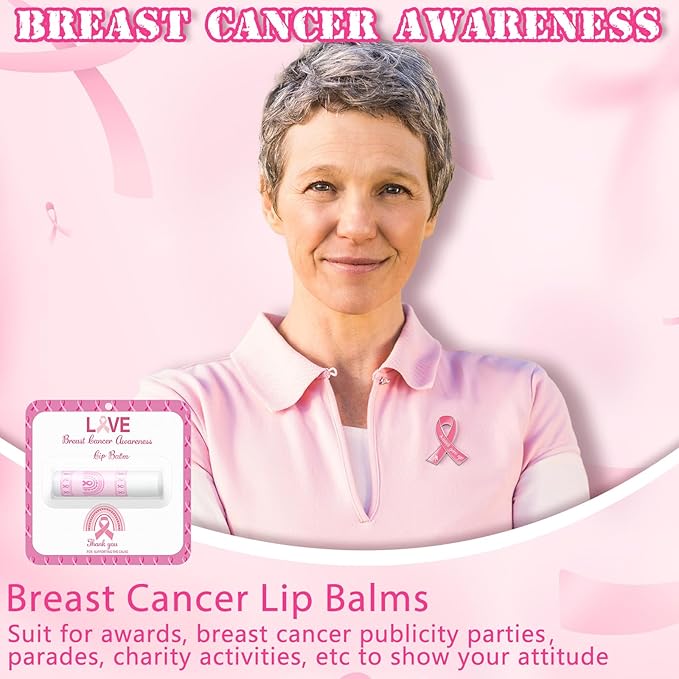 30 Pack Breast Cancer Awareness Favors Balms