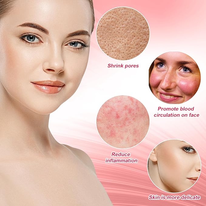 Palksky Face Ice Bath Bowl with Built-in Icetray, Silicone ICES Facial Bowls Collapsible Washbasin, Facial Plunge Bowl, Face Icebath at Home for Skin Tightening, Acne Relief, (Bright Pink