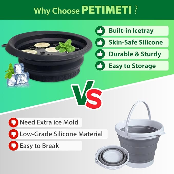 Face Bowl for Ice with Built-in Icetray, Foldable Silicone Facial Plunge Bowl for Skincare, Face Clean Washbasin Bowl, Skin Tightening & Acne Relief, Portable Spa Tool for Home Travel - Pink