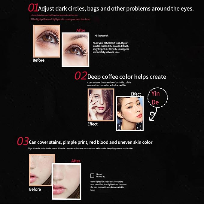 Makeup Cream Contour Palette with Makeup Brush, 12