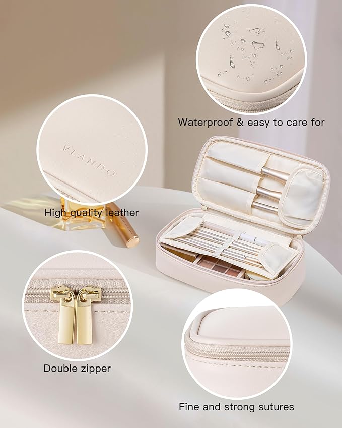 Vlando travel makeup bag,small travel