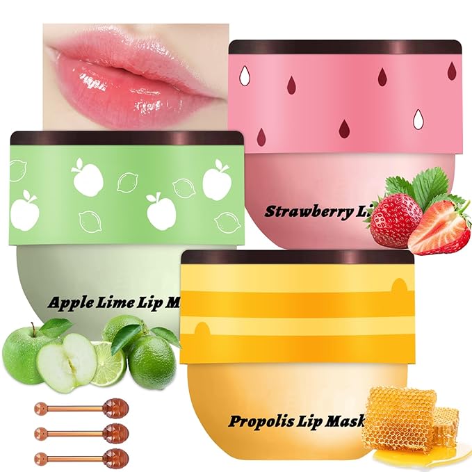 3 PCS Bee Lip Balm Honey Wrinkle