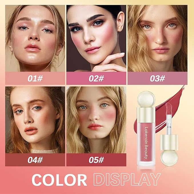 Liquid Blush Makeup, Soft Cream Liquid Blush Makeup Cosmetics (03#)