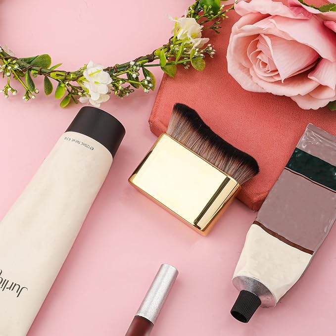 Self Tanning Brush, Self Tanning Brush Applicator Self Tanner Brush Foundation Body Makeup Brushes Self Tan Blending Brush for Face and Body（Gold)