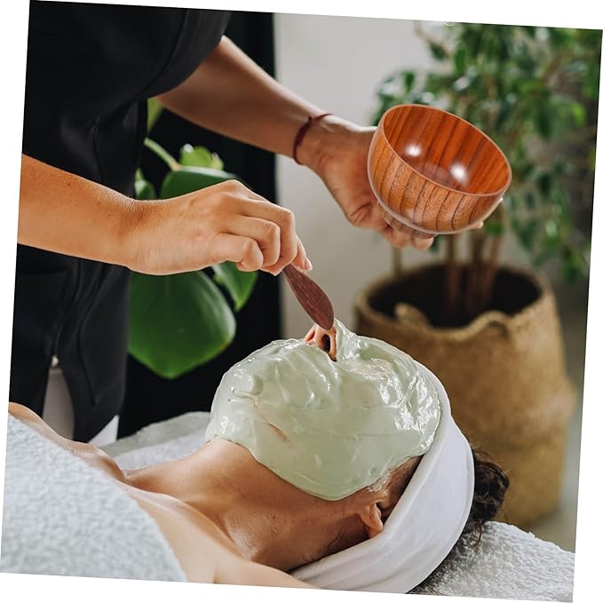 Wooden Mixing Bowl Face Mask Mixing Bowl Diy Beauty Mask Applicator Tool