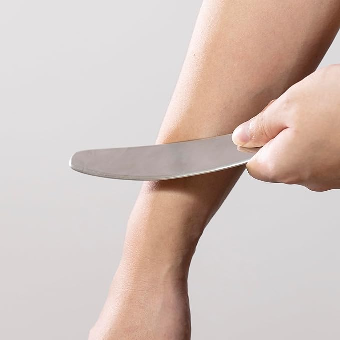 Gua sha Tool gua sha Stainless Steel iastm Tool Gussha Massage Tool Muscle Scraping Tool for Soft Tissue Therapy and Reduce Arms,Back, Legs, Neck Muscle Pain(hulian)………