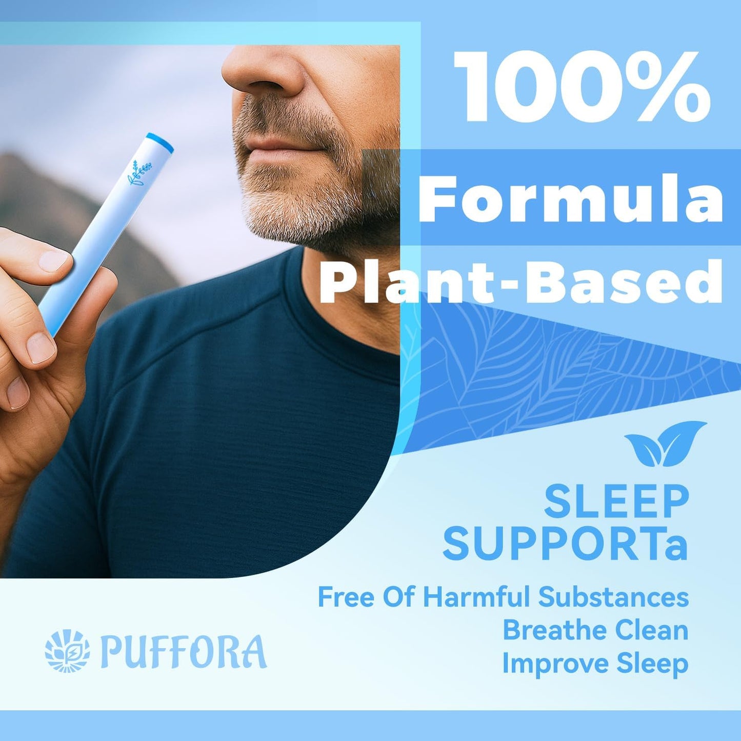 Melatonin Diffuser Pen, Extracts of Lavender, L-Theanine and Ashwagandha, Supports Restful & Comfortable Sleep, Stress Relief - 600 Uses