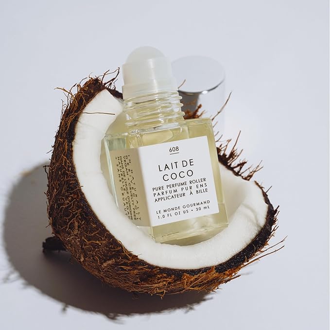 Le Monde Gourmand Lait de Coco Perfume Oil - 1 fl oz (30ml) - Fresh, Creamy, Clean with Vanilla and Coconut Fragrance Notes