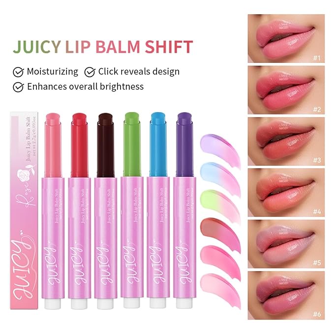 MAEPEOR Tinted Lip Balm 6 Colors Honeysuckle)