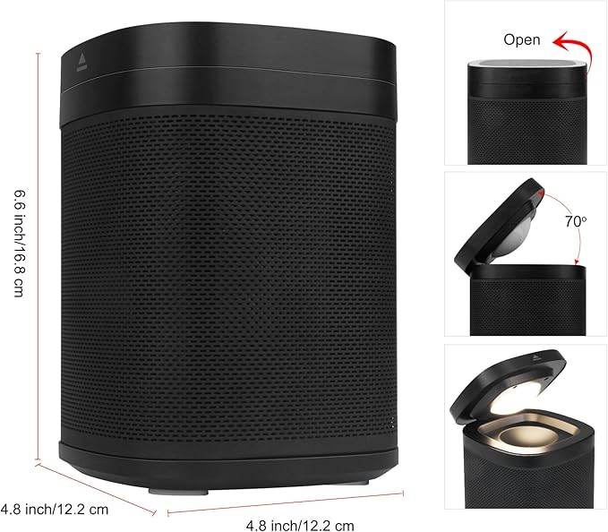 LUXSWAY Sound Machine with Bluetooth Speaker, White Noise Machine with 70 Soothing Sounds, 7 Colors Night Light for Baby Kids Nursery, Sleep Sound Machine for Home Office Gift