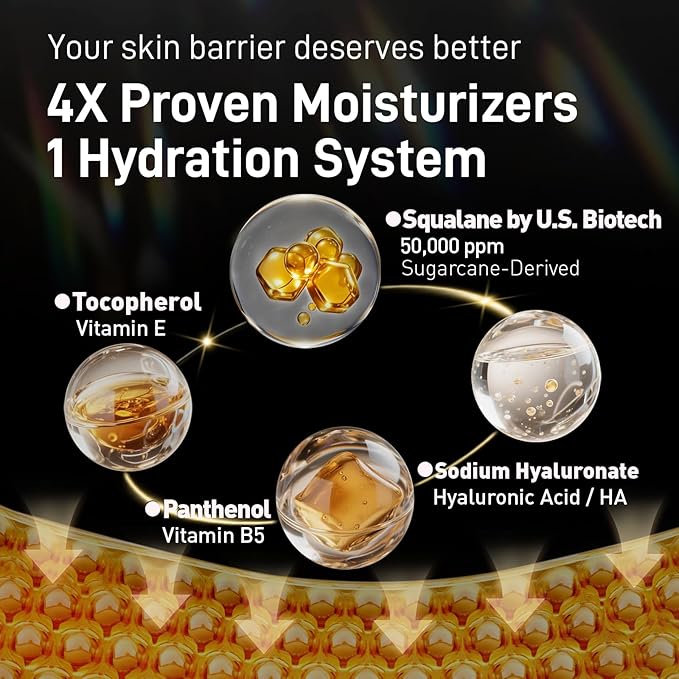 Retinol Cream for Face, Anti Aging Moisturizer with Triple Retinol Complex, Hyaluronic Acid, Collagen, Peptides, Niacinamide & 50000ppm Squalane, Wrinkle Cream for Women, Fragrance Free