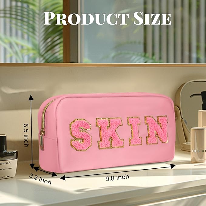 2pcs preppy makeup bags set,