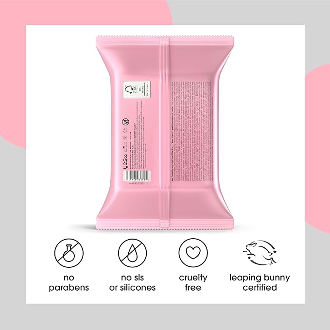 Yes To Face Wipes for Women and Men, Refreshing Facial Cleansing Wipes for use as a Make Up Remover, Cleaning, Soothing, Watermelon (Pack of 2)