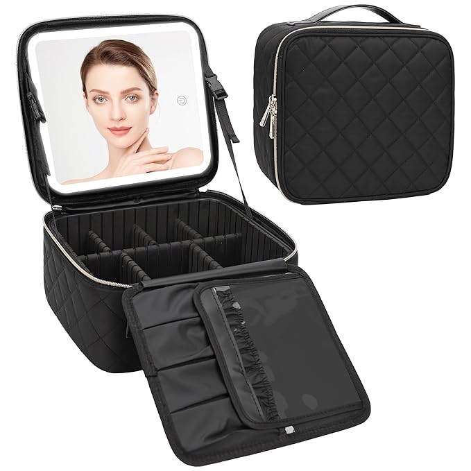 Relavel travel makeup bag with