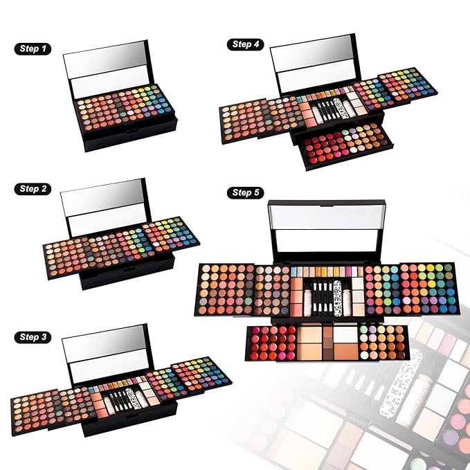 M 187 Colors Professional Makeup Palette - All-in-One