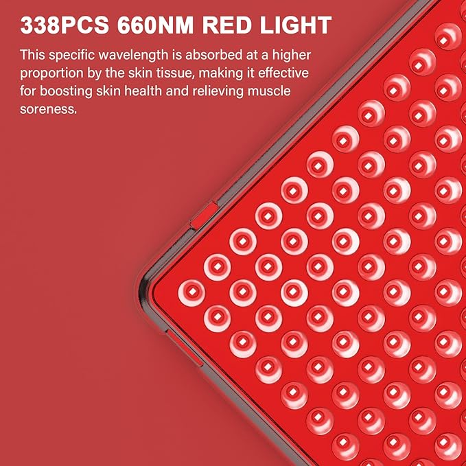 Red Light Devices for Face Full Body Red Light Lamp High Power Infrared Light Panel for Skin Health 660nm