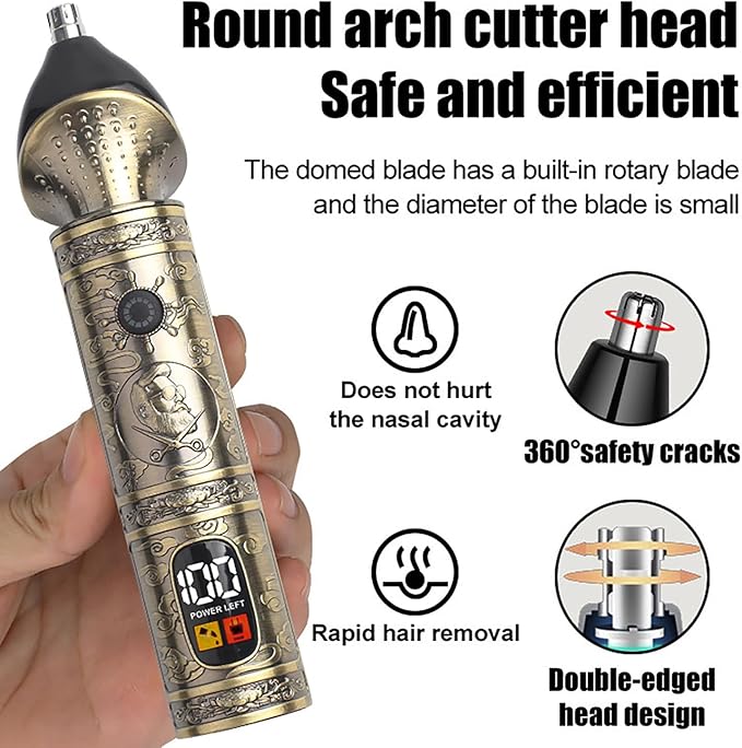 Trimmer Kit Professional Hair Clipper Zero Gapped T-Blade Electric Shaver Razor Nose Body Trimmer for Men Cordless Grooming Kit 4 in 1