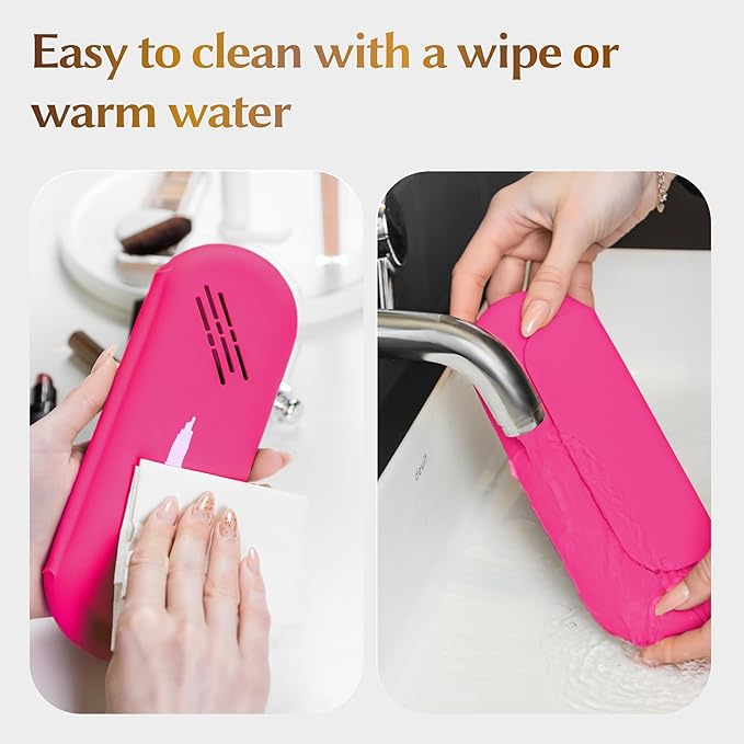 Silicone makeup brush holder, travel