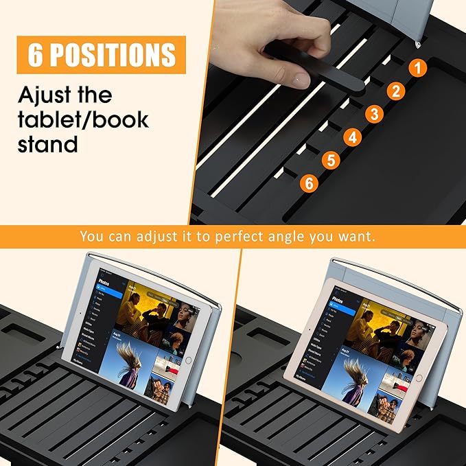 Luxury bathtub caddy tray for