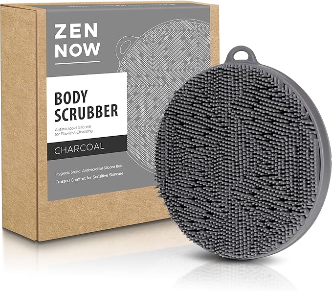 Silicone body scrubber - loop