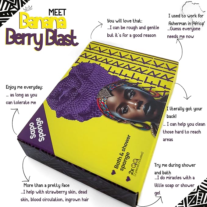 Afriki african net sponge exfoliating