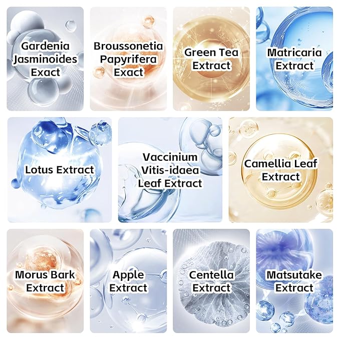 10 Packs Serum Mask Rice Nature Facial Mask Real Collagen Hydrating Firming Elasticity Overnight Trend Items Korean Skin Care 30g*10Sheet