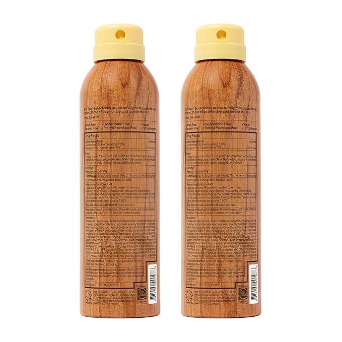 Sun Bum Original SPF 50 Sunscreen Body Spray | Broad Spectrum Moisturizing Sunblock with Vitamin E | Hawaii 104 Act Compliant (Octinoxate & Oxybenzone Free) | 2 Pack, 6 oz