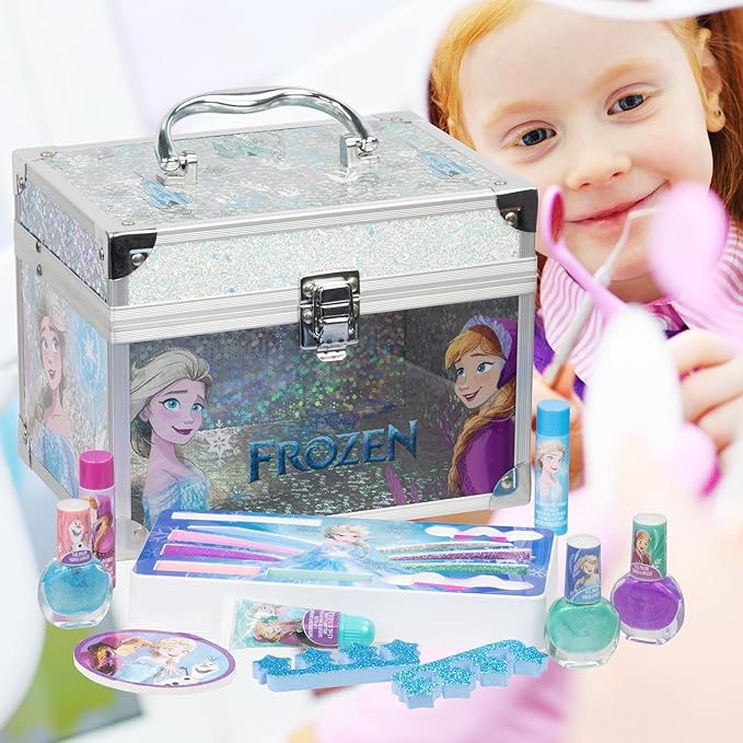 Disney Frozen Train Case Girls Beauty Set, Kids