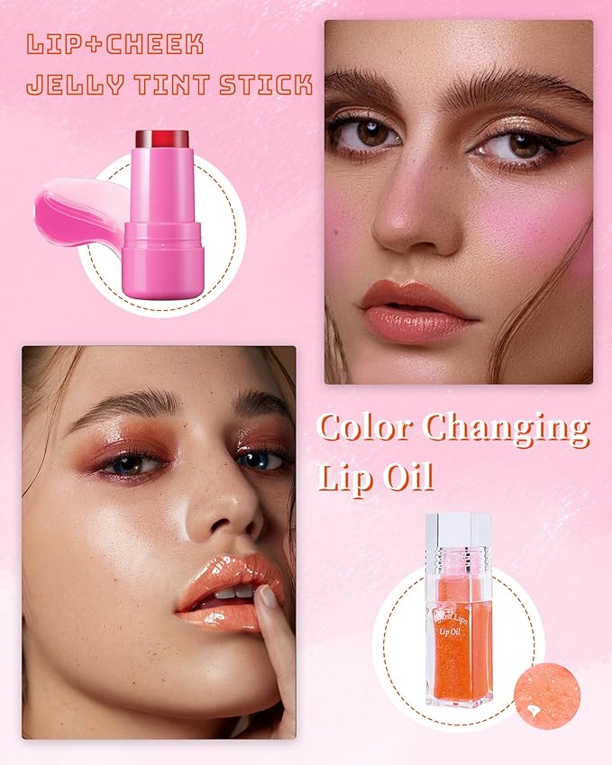 Magic Color Changing Lip Oil Jelly Blush Tint Magic