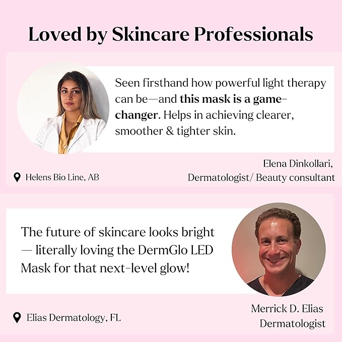 LED Face Mask Light Therapy Premium Spa Kit (4 Pcs) - With Ultrasonic Scrubber, Ultrasonic Brush & Green Tea Serum - 7 Colors (Blue & Red) Light Therapy Mask -Spa Light Therapy Facial For Rejuvenation