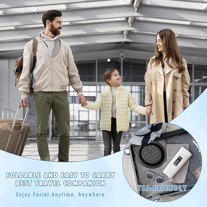 Foldable Face Ice Bath Bowl, Face Bowl for Ice With Built-in Ice Tray, Collapsible Silicone Facial Ice Bath Bowl for Cold Plunge Therapy, Skin Tightening, Travel Cold Bath Spa Tool, Black