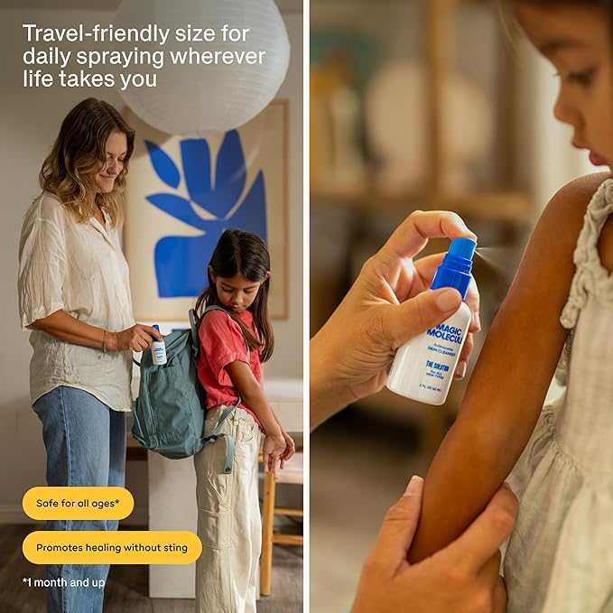 Magic Molecule Skin Cleanser for All Types, Hypochlorous Acid Spray Helps Heal Acne Prone, Eczema and Itchy Rashes and 50 Other Skin Ailments, Safe for Multiple Daily Uses, 8 oz Spray