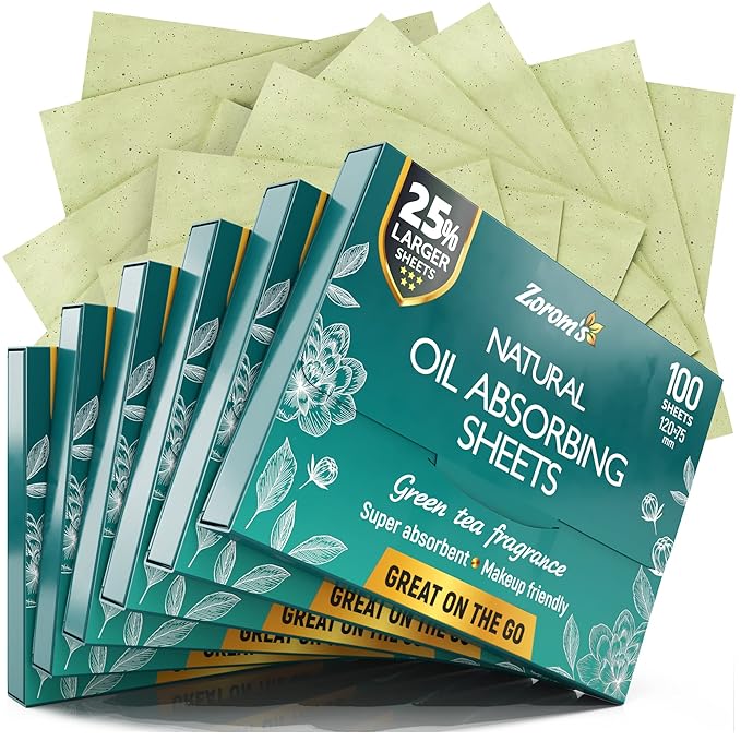 Natural Green Tea Oil Blotting Sheets for Face Face