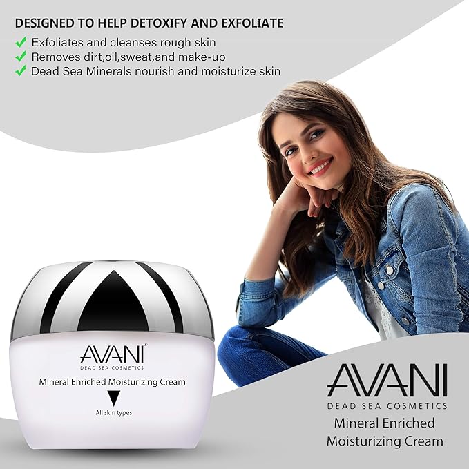 Avani Mineral Enriched Moisturizing Cream - For Normal to Dry Skin, 1.7 fl. oz.