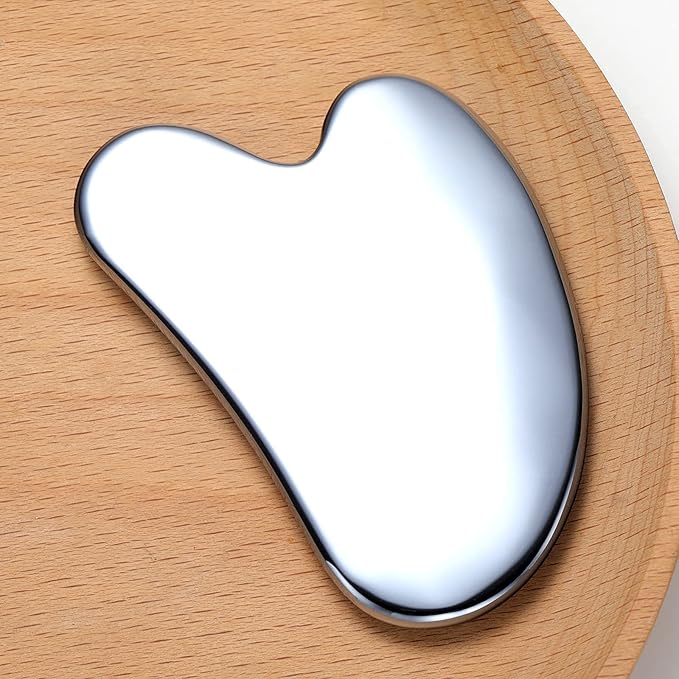 HOTACE Terahertz Energy Stone Gua Sha Scraper Tools Lymphatic Drainage Massager Facial Beauty Tools-Heart Shape