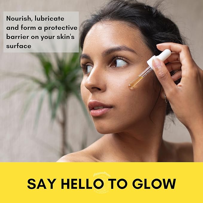 Doppeltree Face Oil for Glowing Skin and Gua Sha Facial Massage, Dermaplaning Facial Oil Anti Aging with Cold-pressed Rosehip Oil, Jojoba Oil, Almond Oil and Vitamin C & E