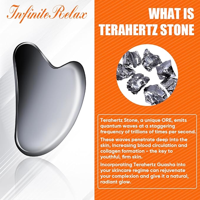 Terahertz Gua Sha Facial Tools,Cryo Gua Sha Tool for Face and Body, Gua Sha Massager Tools for Reduce Puffiness and Improve Wrinkles Idea Gift for Mom Women