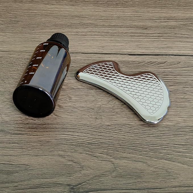 BYYDDIY Collector's Edition 8 in 1 Stainless Steel Gua Sha Muscle Scraper Tools Kit, Scraping Massage Tool,Massage Scraper Tools for Physical Therapy (Al-7in2)