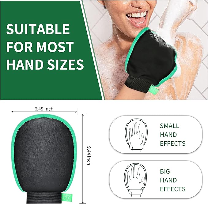 2 pcs deep exfoliating glove
