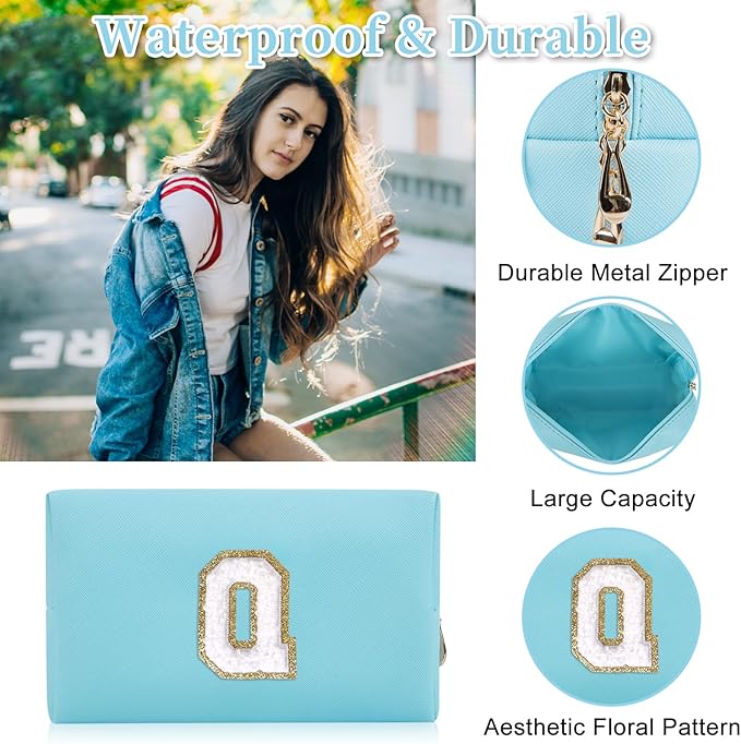 Personalized initial letter patch makeup