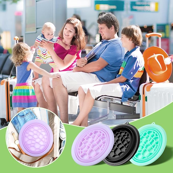 Foldable Ice Bowl with Built-In Ice Tray – Silicone Facial Ice Bath for Shrinking Pores, Boosting Circulation, Cold Plunge Skincare Gift for Men & Women (Purple)