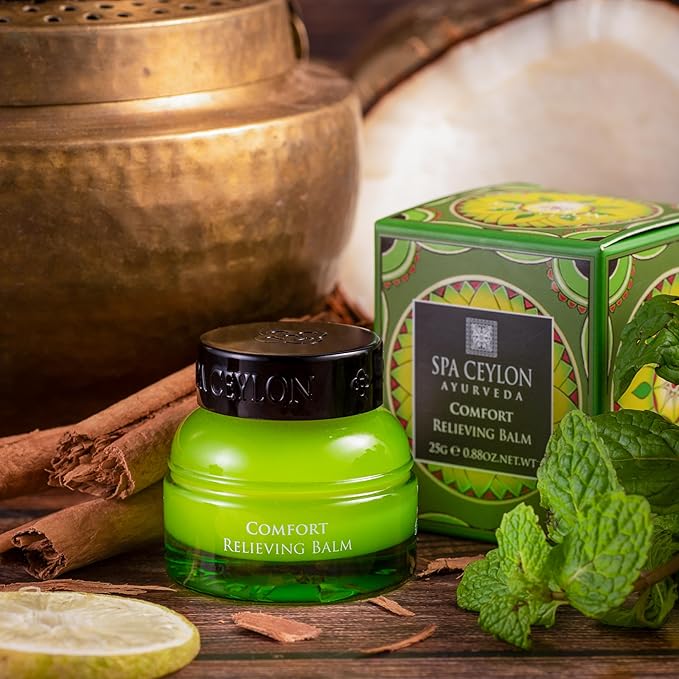 SPA CEYLON Comfort Relieving Balm, 100% Natural Herbal Balm for Everyday Comfort, Fast-Acting Formula for All Skin Types 25g