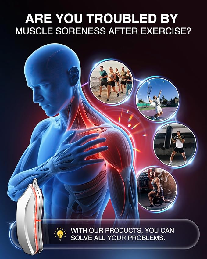 Heated Muscle Scraper Tool - 2025 New Electric Fascial Knife for Deep Tissue Massage with Light-Care 4 Modes 3 Heating 3 Vibration for Athletes Workers Soothing Whole Body Gua Sha Tool Gift