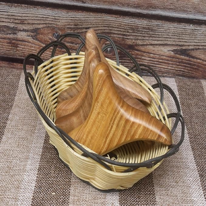 Broman Reflexology Tools, Wood Therapy Massage Tools, Widely Used as Head Neck Hand Waist Calf Leg Foot Massager, Small Tool but High Usefulness – Triangle Massager