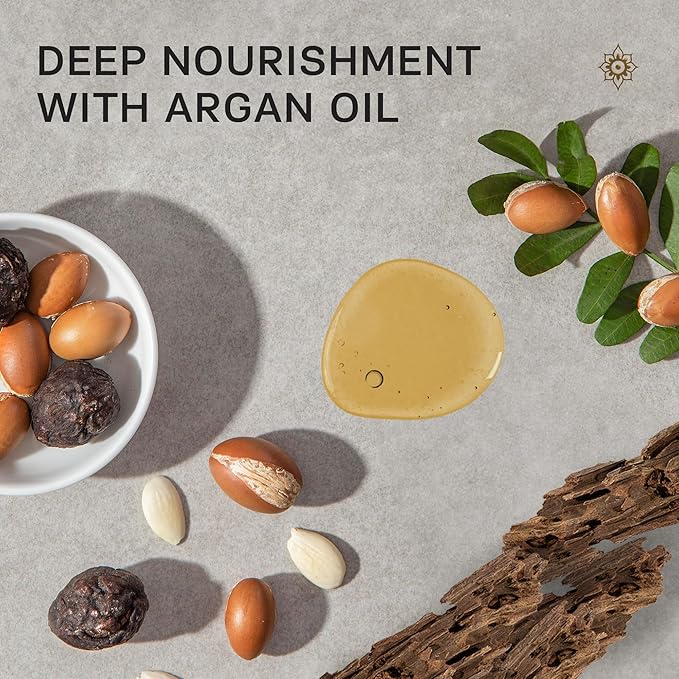 AUTHENTIC BATH & SOAP Organic Argan Oil Moisturizing Mens Body Wash – Moroccan Oil Shower Oil with Vitamin E & Hyaluronic Acid | Sulfate & Paraben Free | Cruelty-Free & Vegan | 16.9 Fl Oz