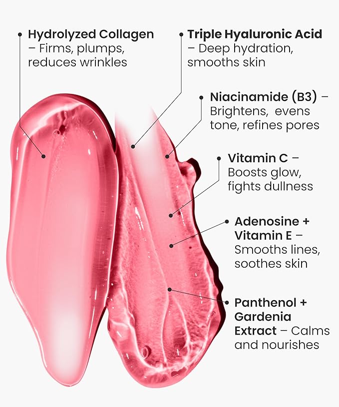 REVO Collagen Jelly – Korean Anti-Aging Plumping Formula with Hydrolyzed Collagen, Niacinamide, Hyaluronic Acid & Vitamin C – Skincare for Glass Glow Skin, Wrinkle Repair & Even Tone